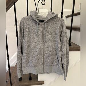 GAP Gray Full Zip Hoodie Sweatshirt Women’s Size Large